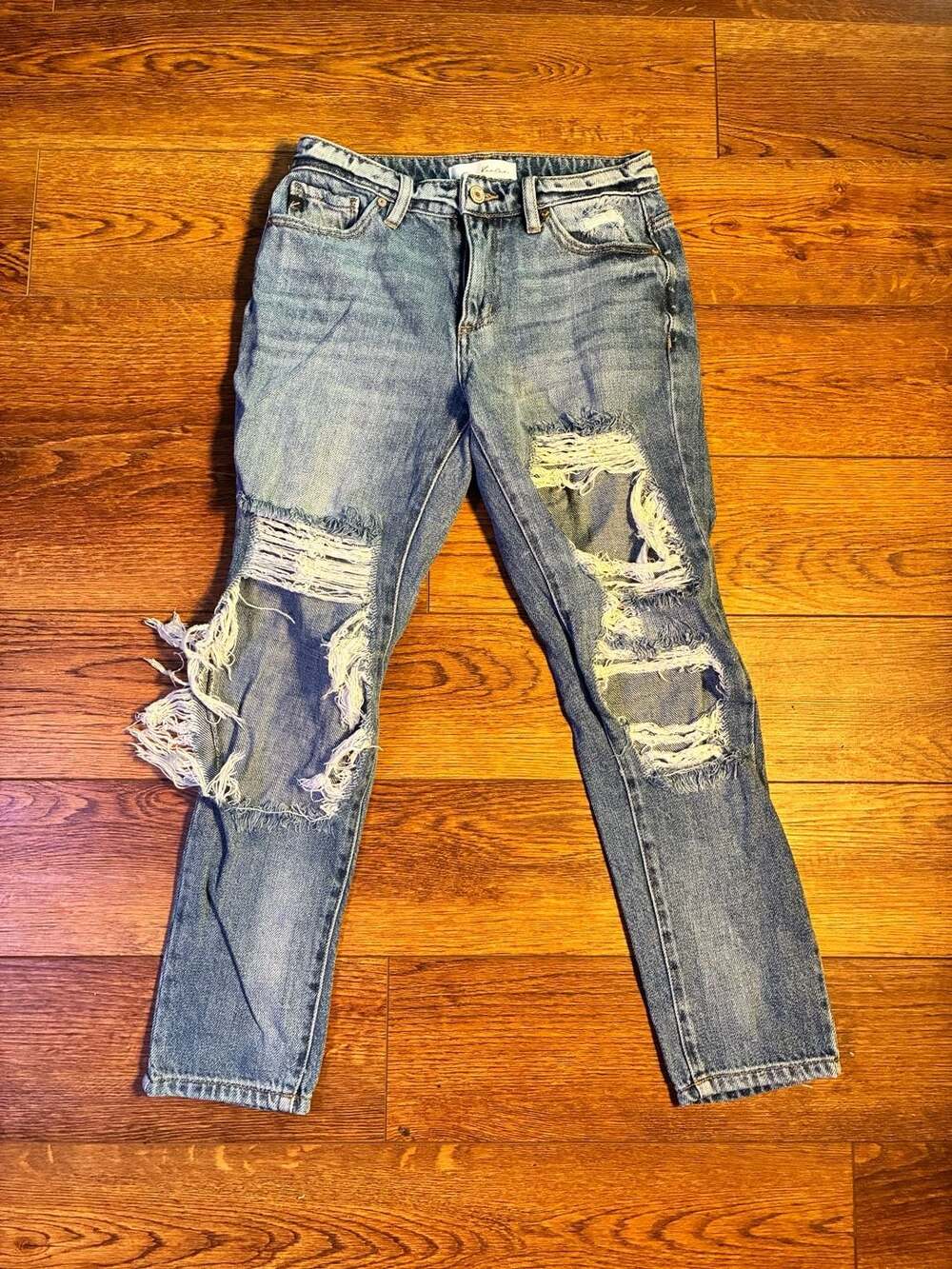 KanCan KC8571M Distressed Straight Leg Jeans Size 1/24